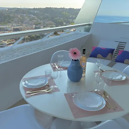 T3 Luxe Marina Baie Des Anges Vue Panoramique וילנב-לובה